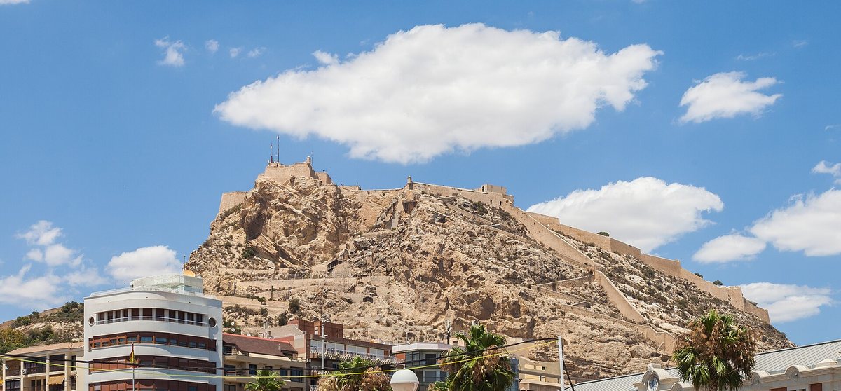 Santa Bárbara castle on Mount Benacantil above Alicante