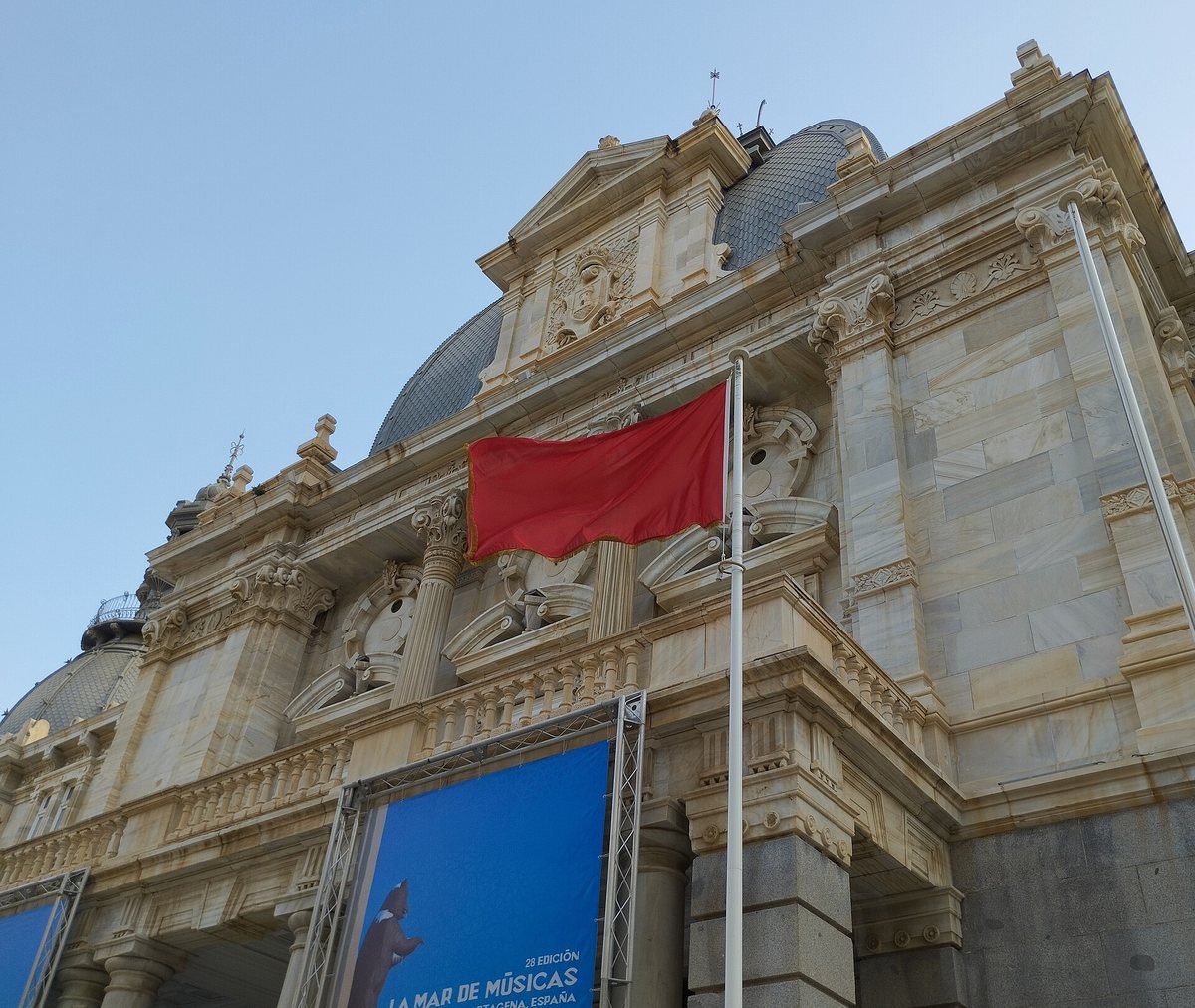 The modernist façade of Cartagena town hall